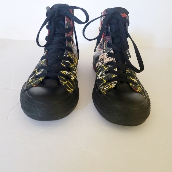 Converse The Dark Knight Rises Bane edition high top sneakers sz mens 5 women 7 - Picture 4 of 14
